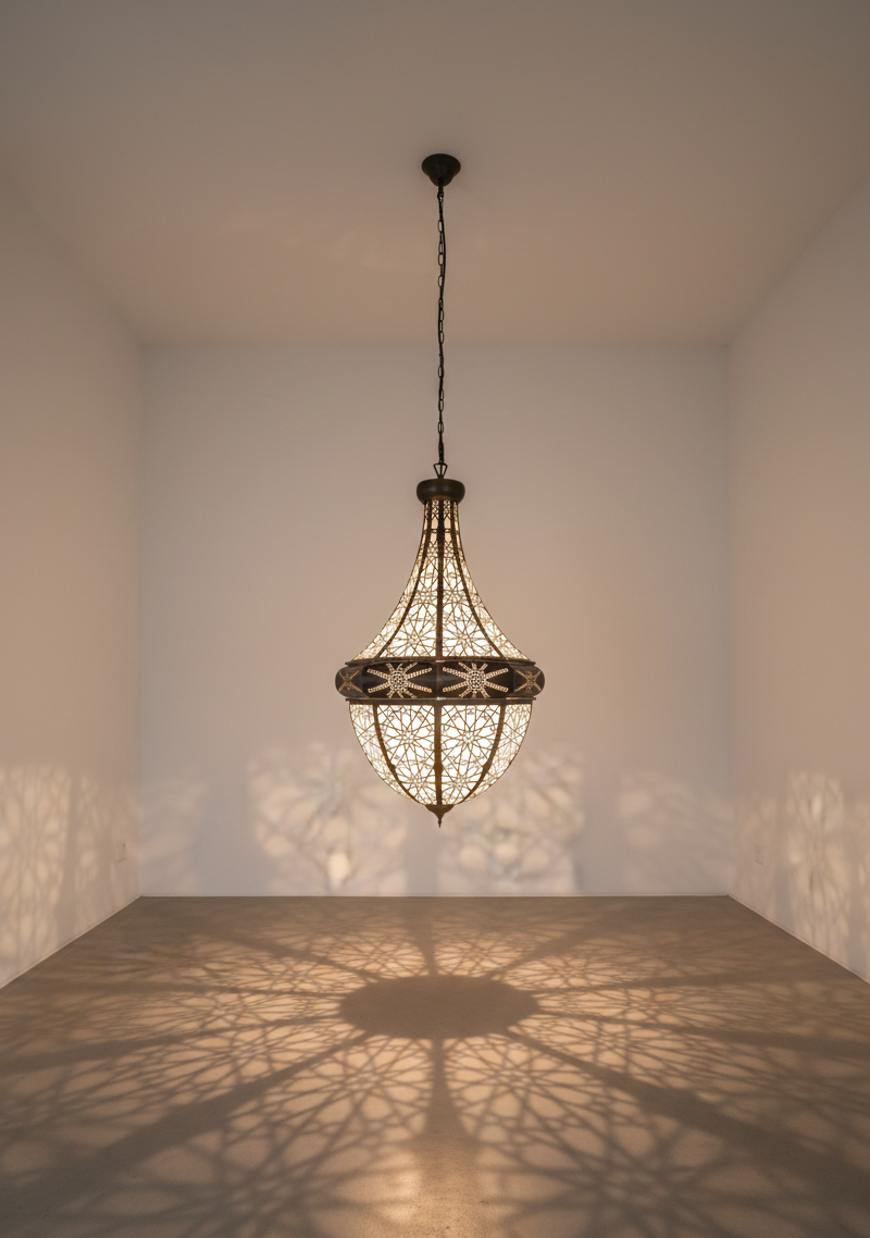 Modern Ramadan Cannon Decor – Handcrafted Brass & Frosted Glass Midfa Al Iftar – Luxury Islamic Ornament for Home & Majlis