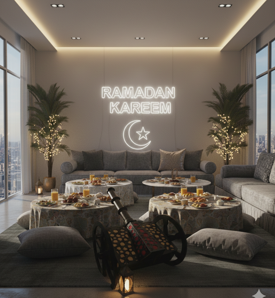 Modern Ramadan Cannon Decor | Unique Ramadan Kareem Ornaments