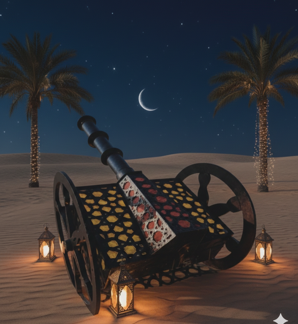 Modern Ramadan Cannon Decor | Unique Ramadan Kareem Ornaments