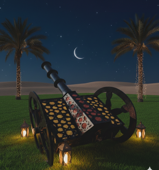 Modern Ramadan Cannon Decor | Unique Ramadan Kareem Ornaments