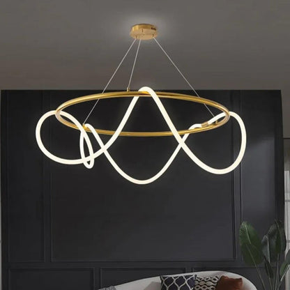 Roy Gold LED Pendant Light – A Statement Piece for Modern Homes 60 C.M