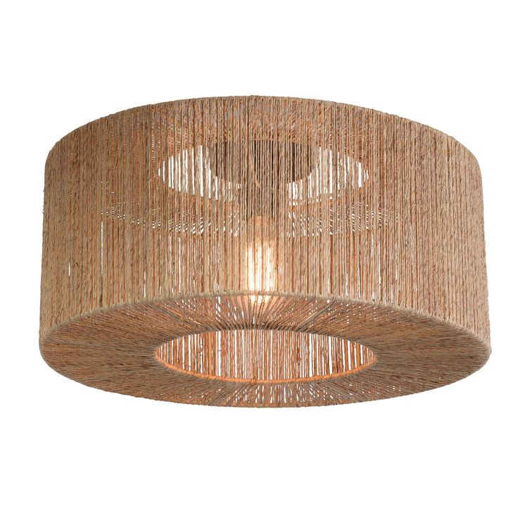 Iguazu Jute Pendant Lamp – Natural Woven Ceiling Light for Dining Rooms, Kitchens & High Ceilings