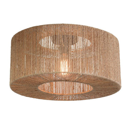 Iguazu Jute Pendant Lamp – Natural Woven Ceiling Light for Dining Rooms, Kitchens & High Ceilings