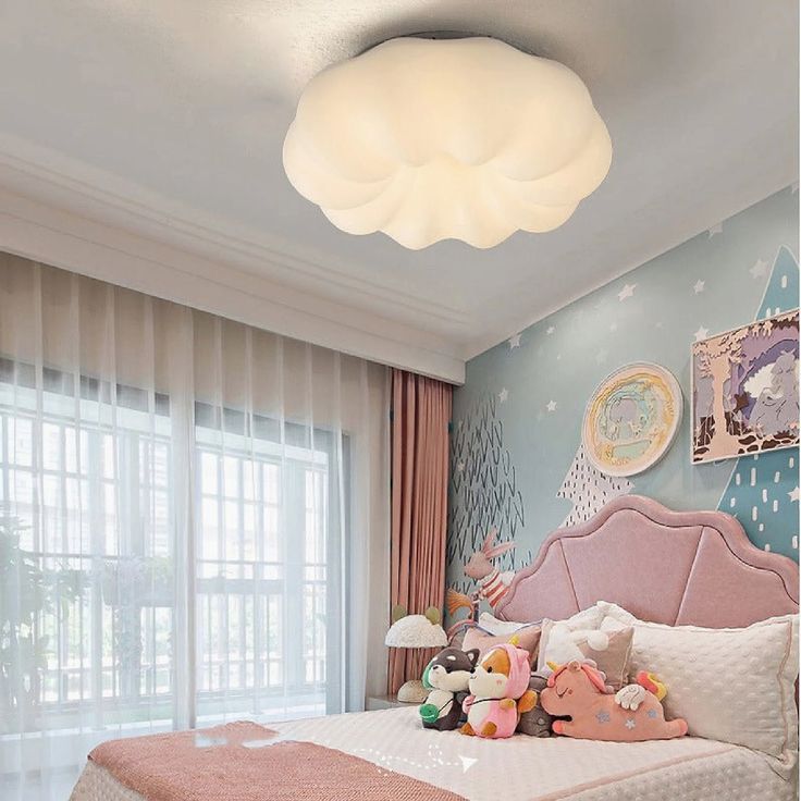 Flower Cloud Flush Mount Ceiling Light – Nordic Scandi LED Ceiling Lamp 65 C.M