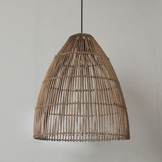 Handwoven Rattan Pendant Light – Natural Wicker Hanging Lamp for Warm & Elegant Interiors