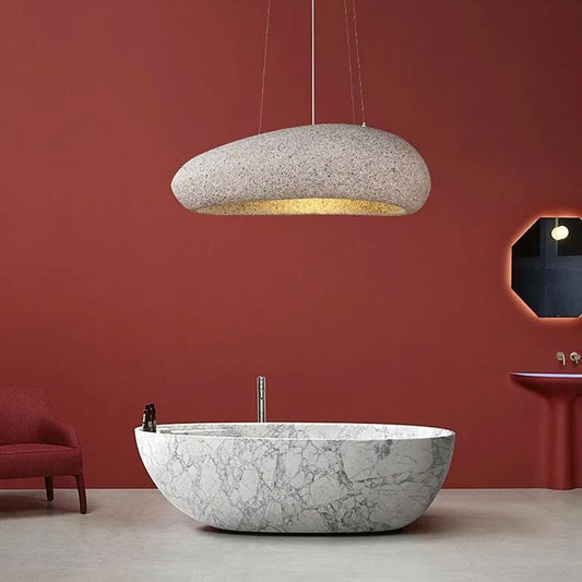 StoneForm Pendant Light – Sculptural Rock-Inspired Hanging Lamp 1 metre