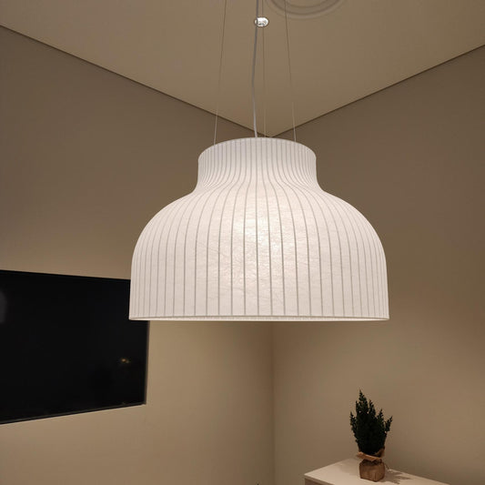 Nordic Ribbed Fabric Pendant Light – Minimalist Elegance for Modern Homes 60 C.M