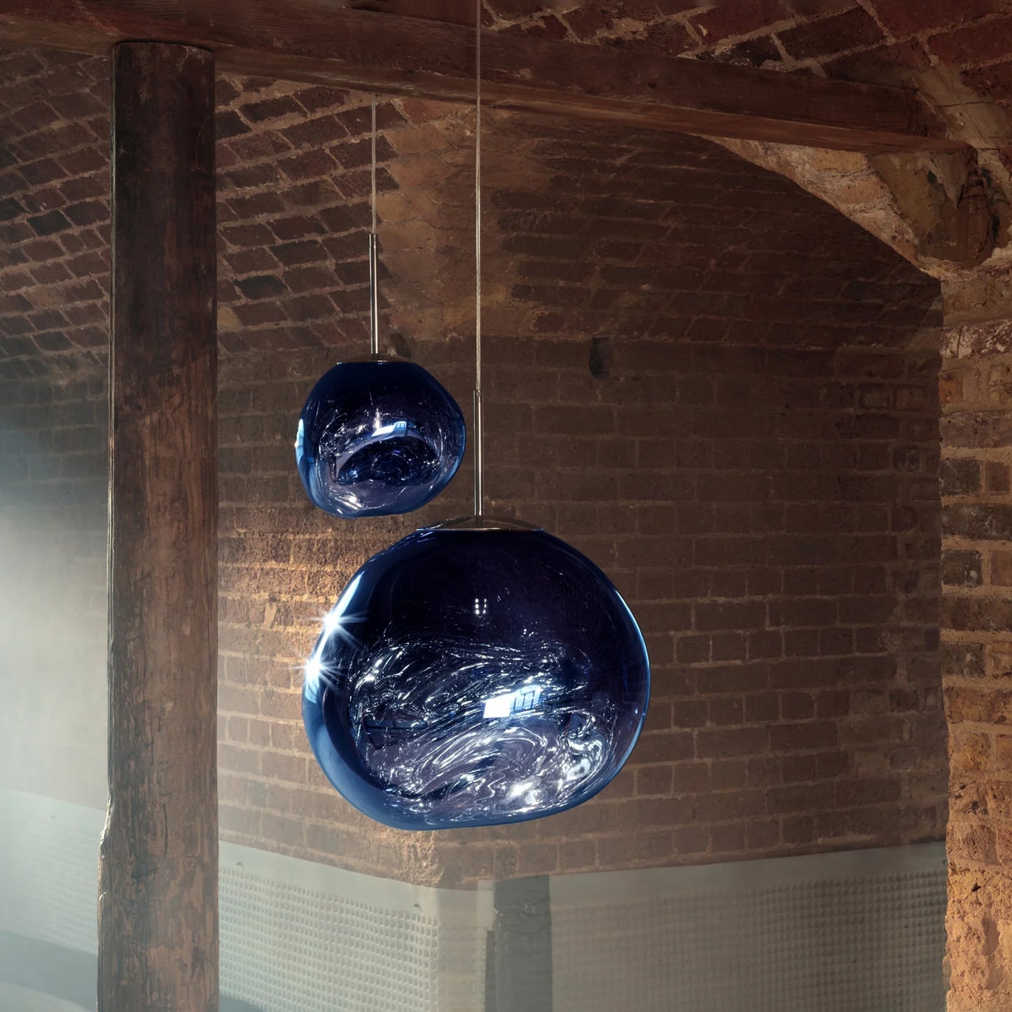 Melt LED Pendant Light - Polycarbonate Shade with Mirrored Finish 60 C.M